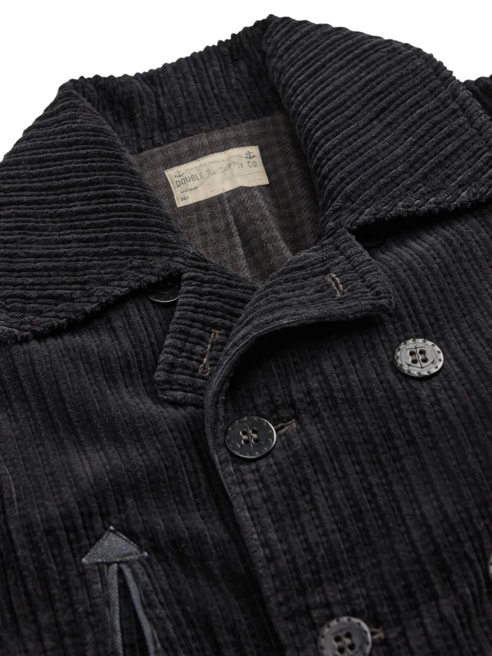 Ralph Lauren RRL Ribfluwelen jack met dubbele rij knopen Blauw