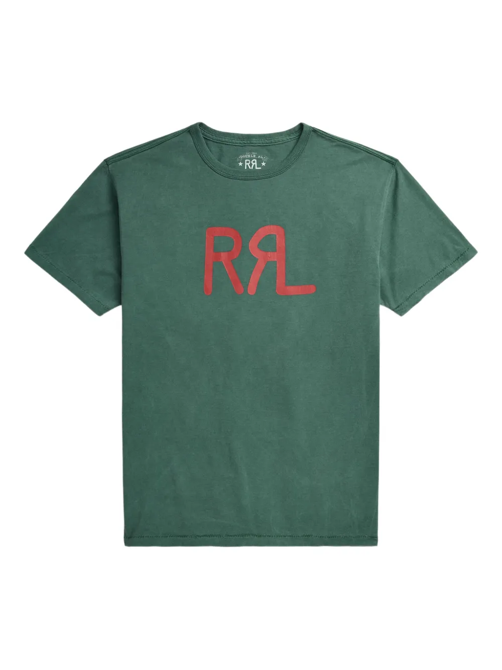 Ralph Lauren RRL T-shirt met logoprint Groen