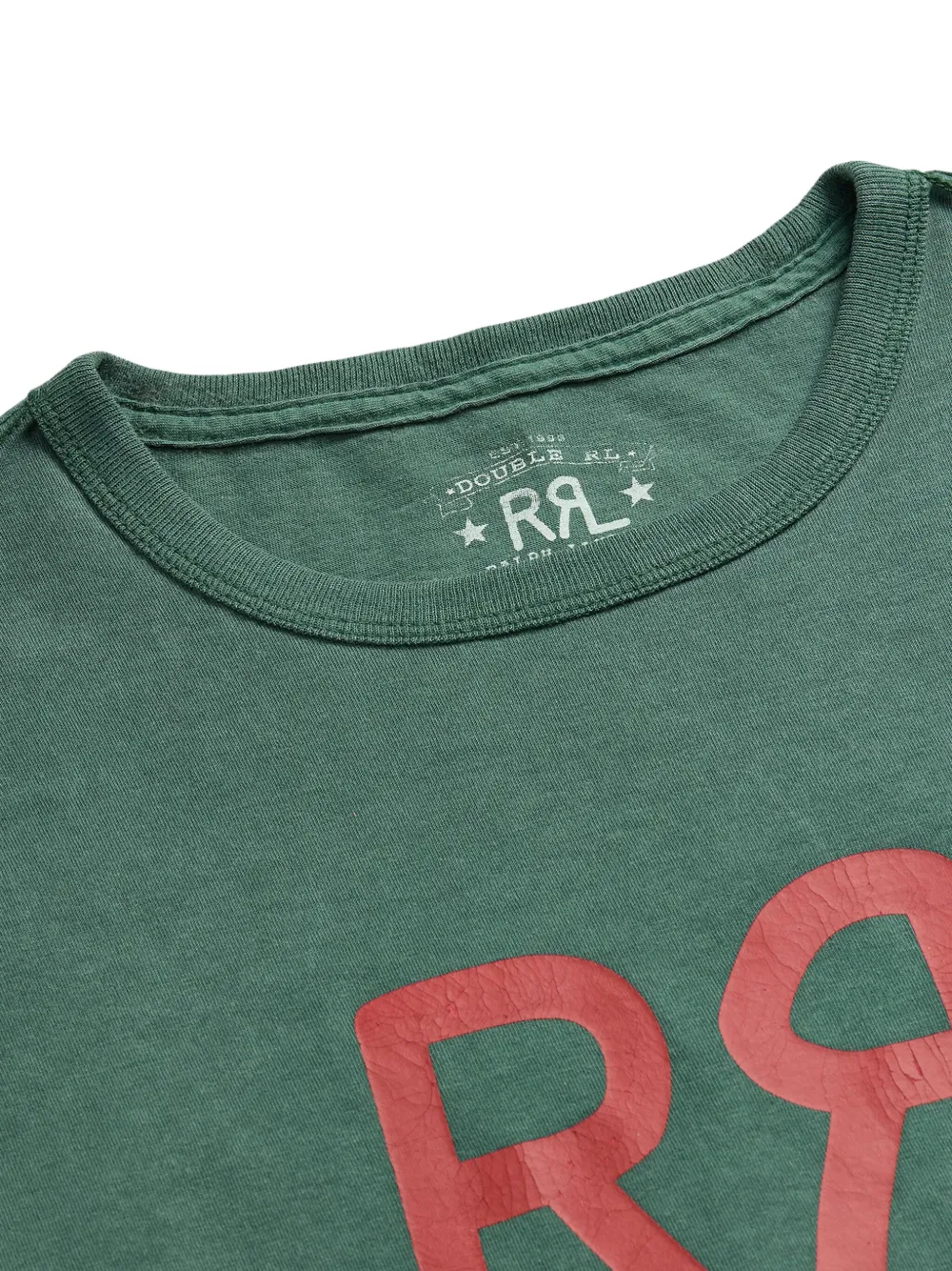 Ralph Lauren RRL T-shirt met logoprint Groen