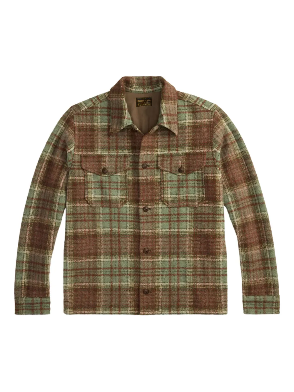 Ralph Lauren RRL check-patterned cotton shirt | Green | Image 1