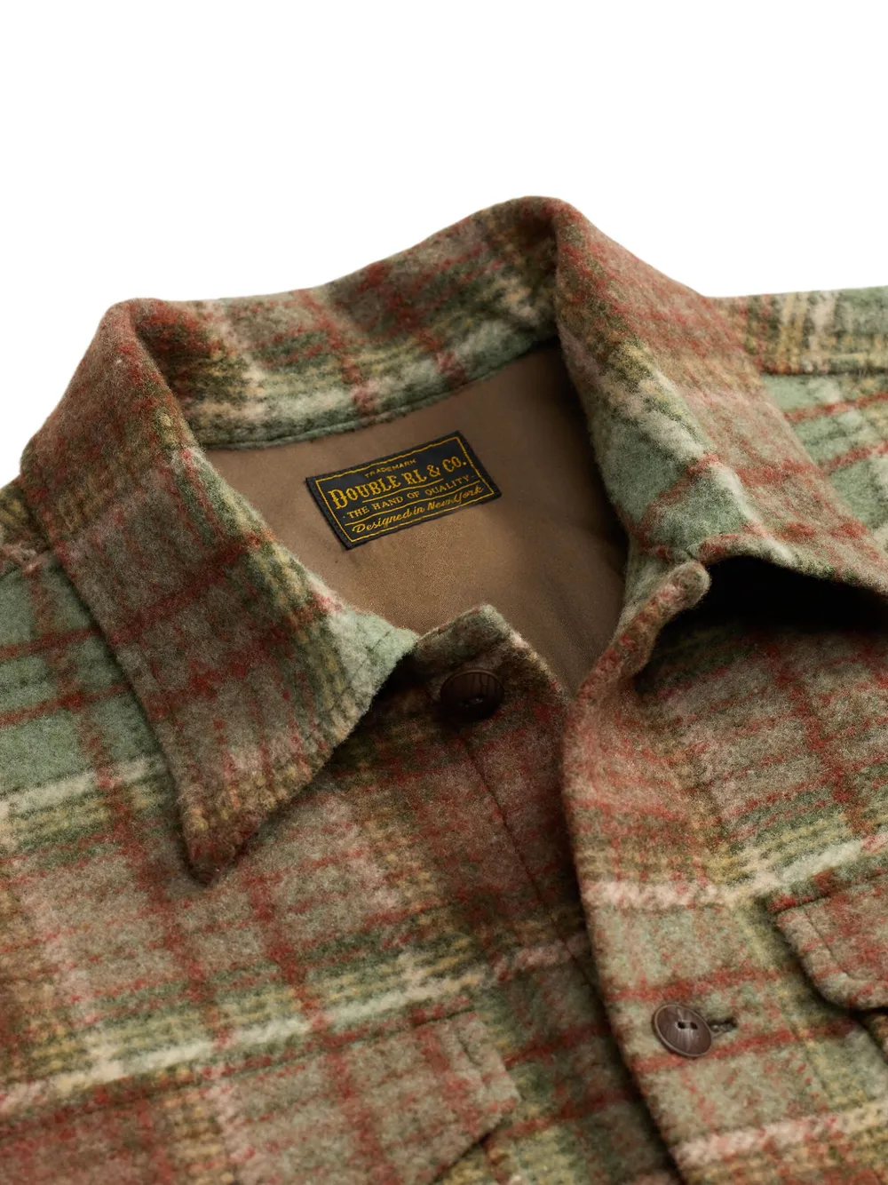 Rrl Check-patterned Cotton Shirt In Multi