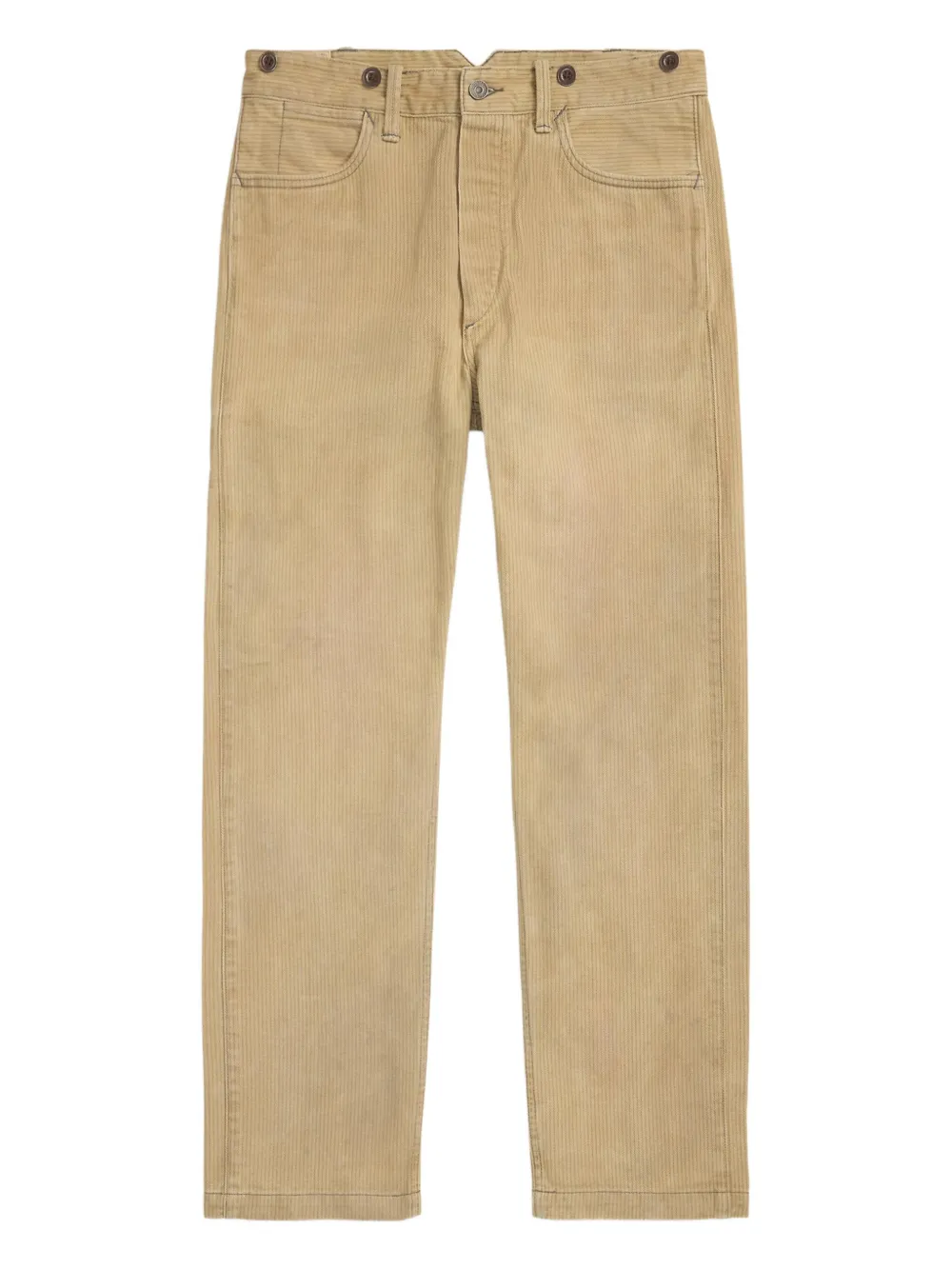 Rrl Corduroy Straight-leg Trousers In Neutral