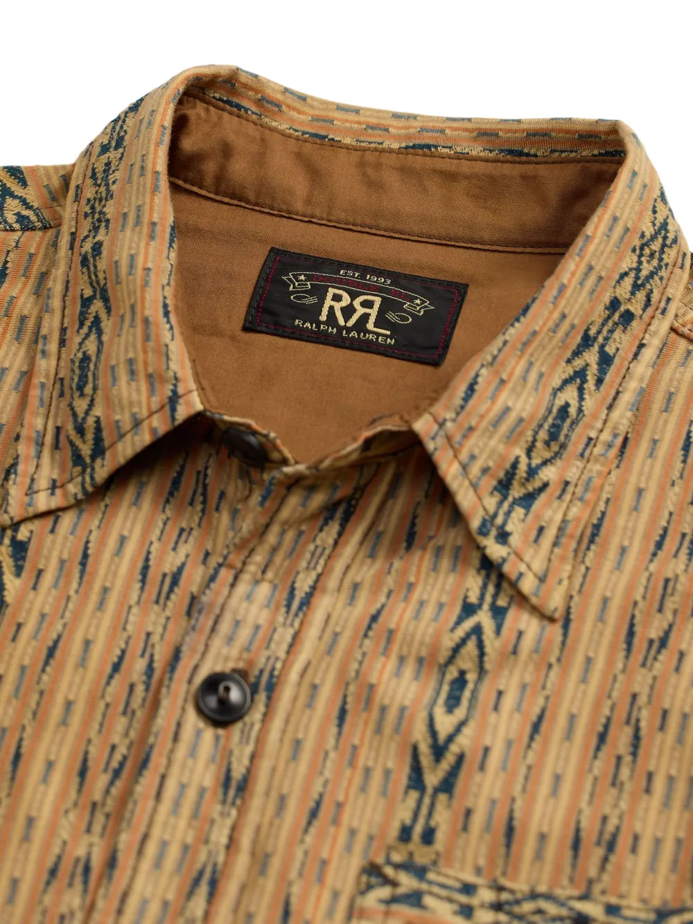 Ralph Lauren RRL Overhemd met patroon Geel