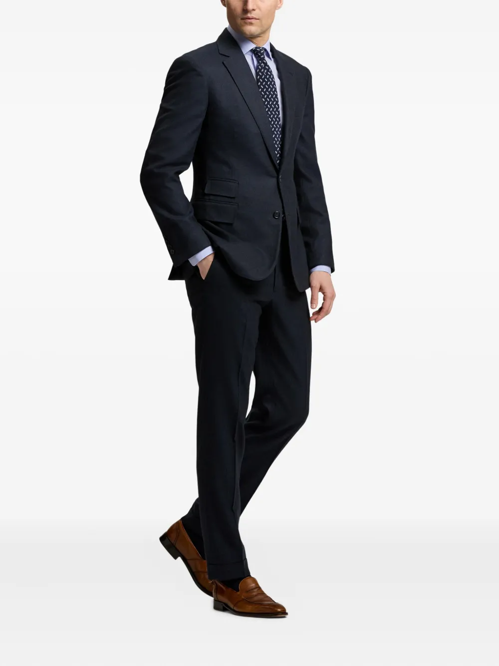 Ralph Lauren Purple Label Wollen pak Blauw