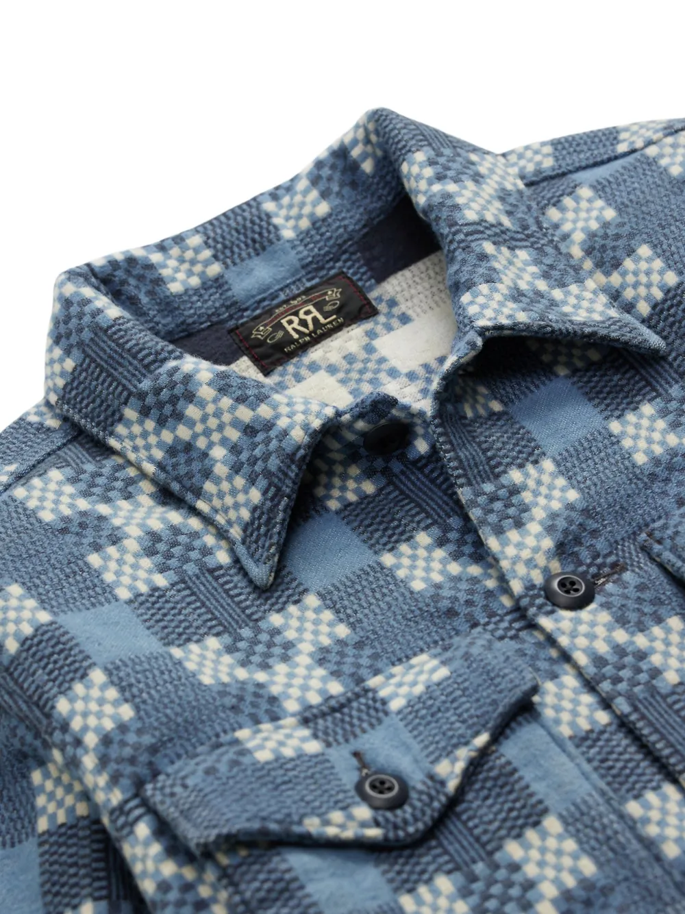 Ralph Lauren RRL Overhemd met jacquard Blauw