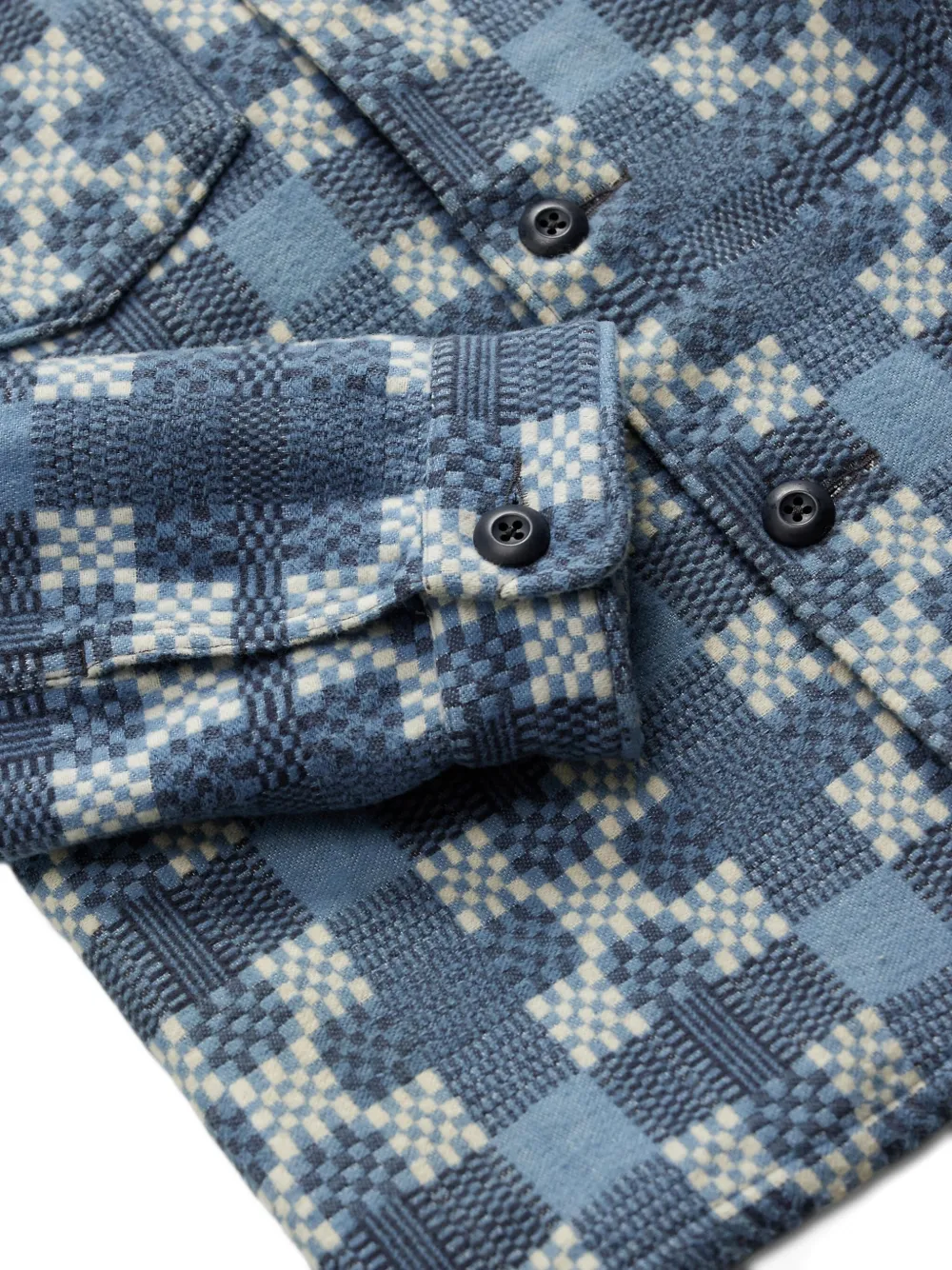 Ralph Lauren RRL Overhemd met jacquard Blauw