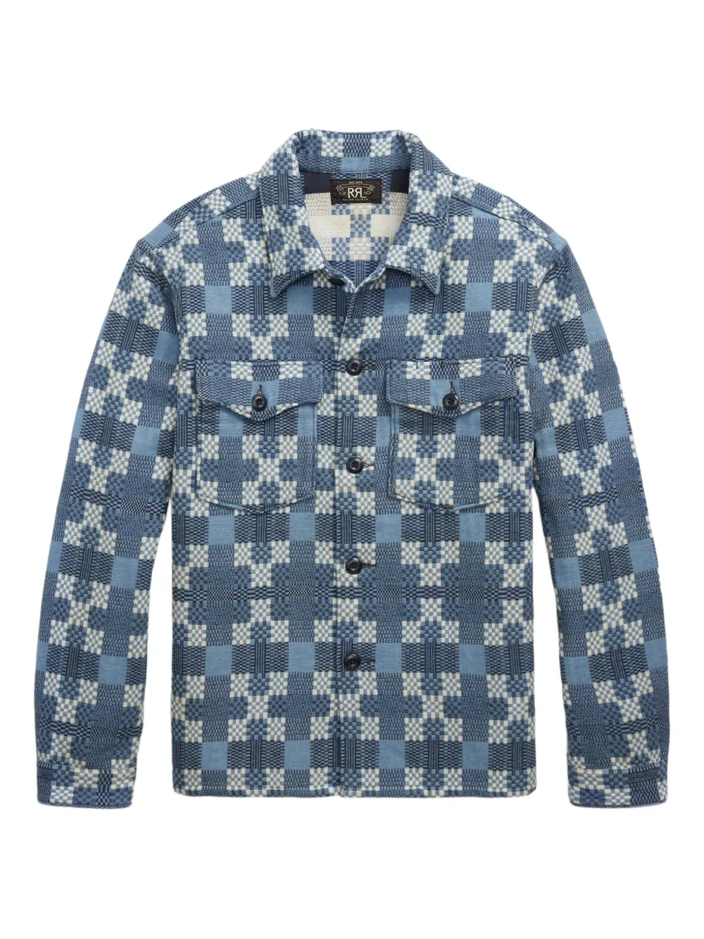Ralph Lauren RRL Overhemd met jacquard Blauw