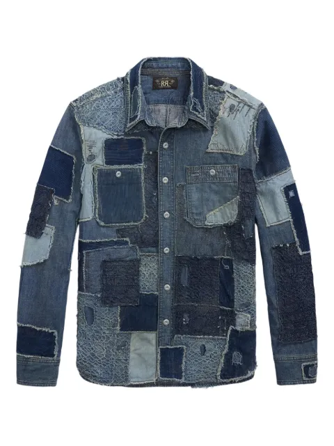 Ralph Lauren RRL patchwork denim shirt