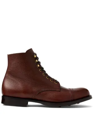 Brunello Cucinelli レースアップ レザーブーツ | ブラウン | FARFETCH JP