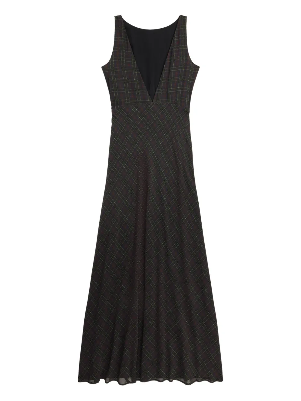 Ralph Lauren RRL Juliana geruite maxi-jurk - Rood