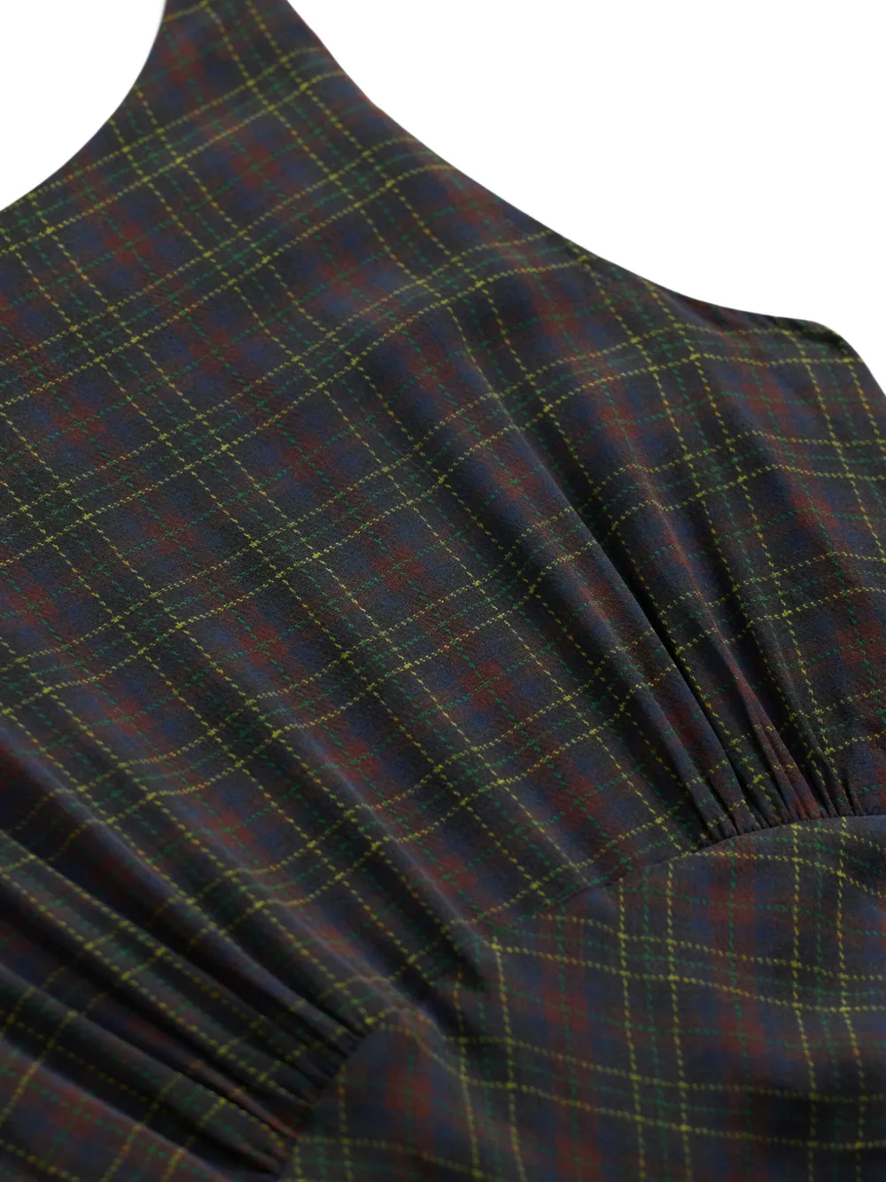 Ralph Lauren RRL Juliana geruite maxi-jurk Rood