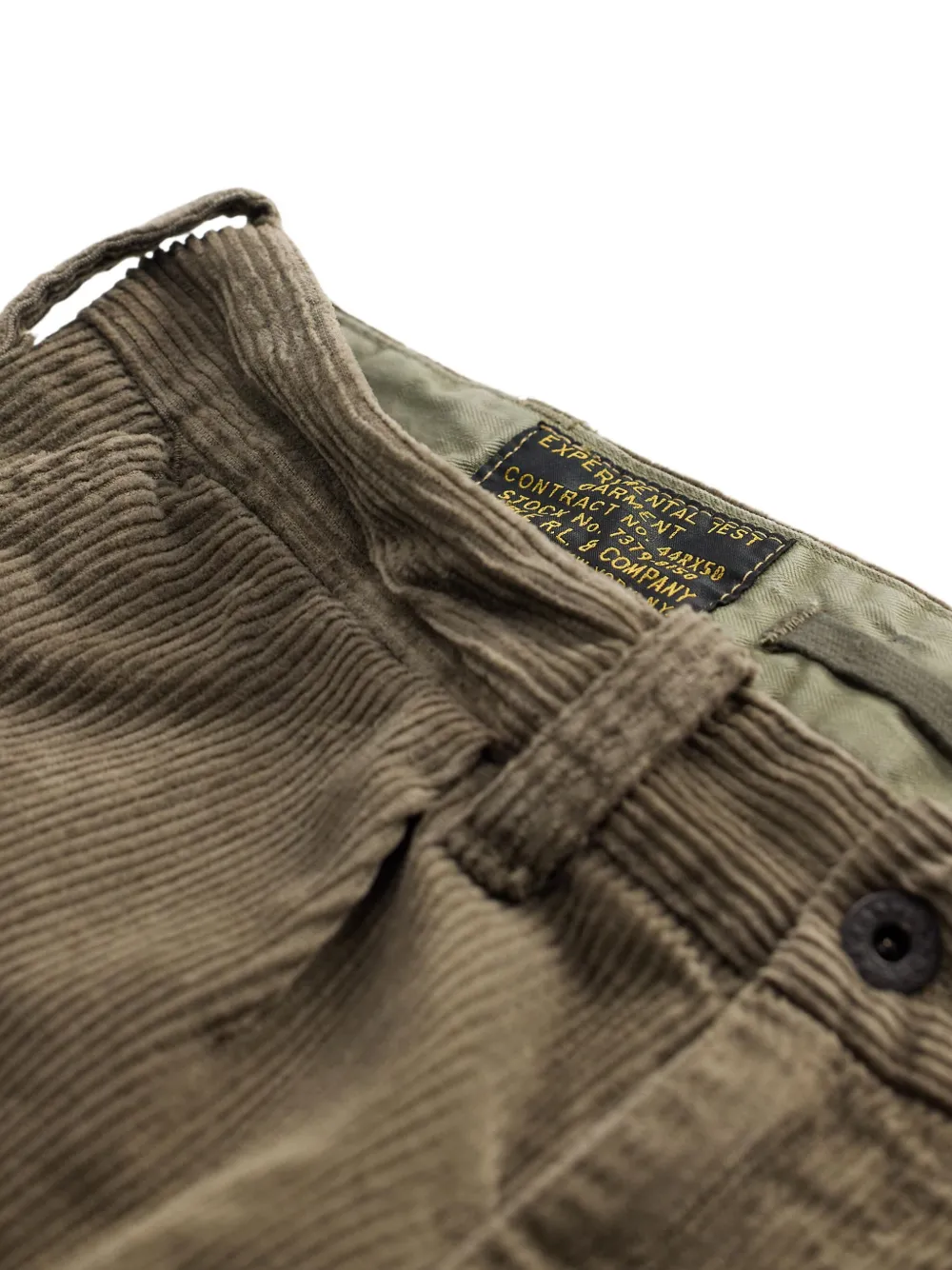 Ralph Lauren RRL Ribfluwelen straight broek Bruin