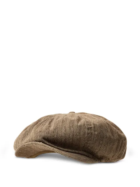 Ralph Lauren RRL striped baker boy cap