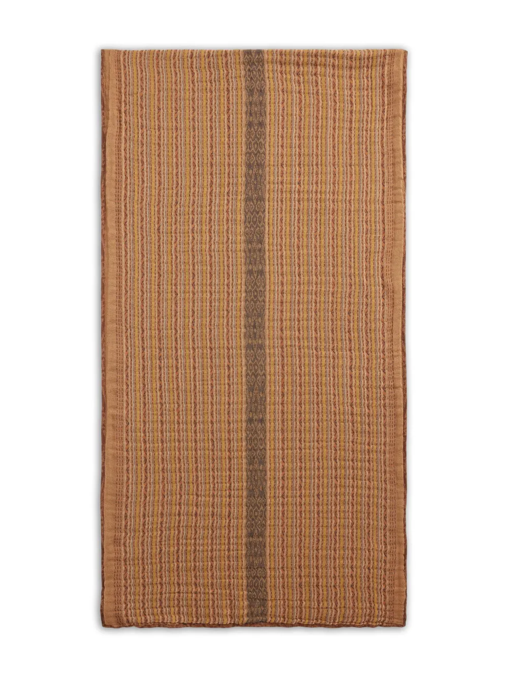 Rrl Geometric-motif Scarf In Brown