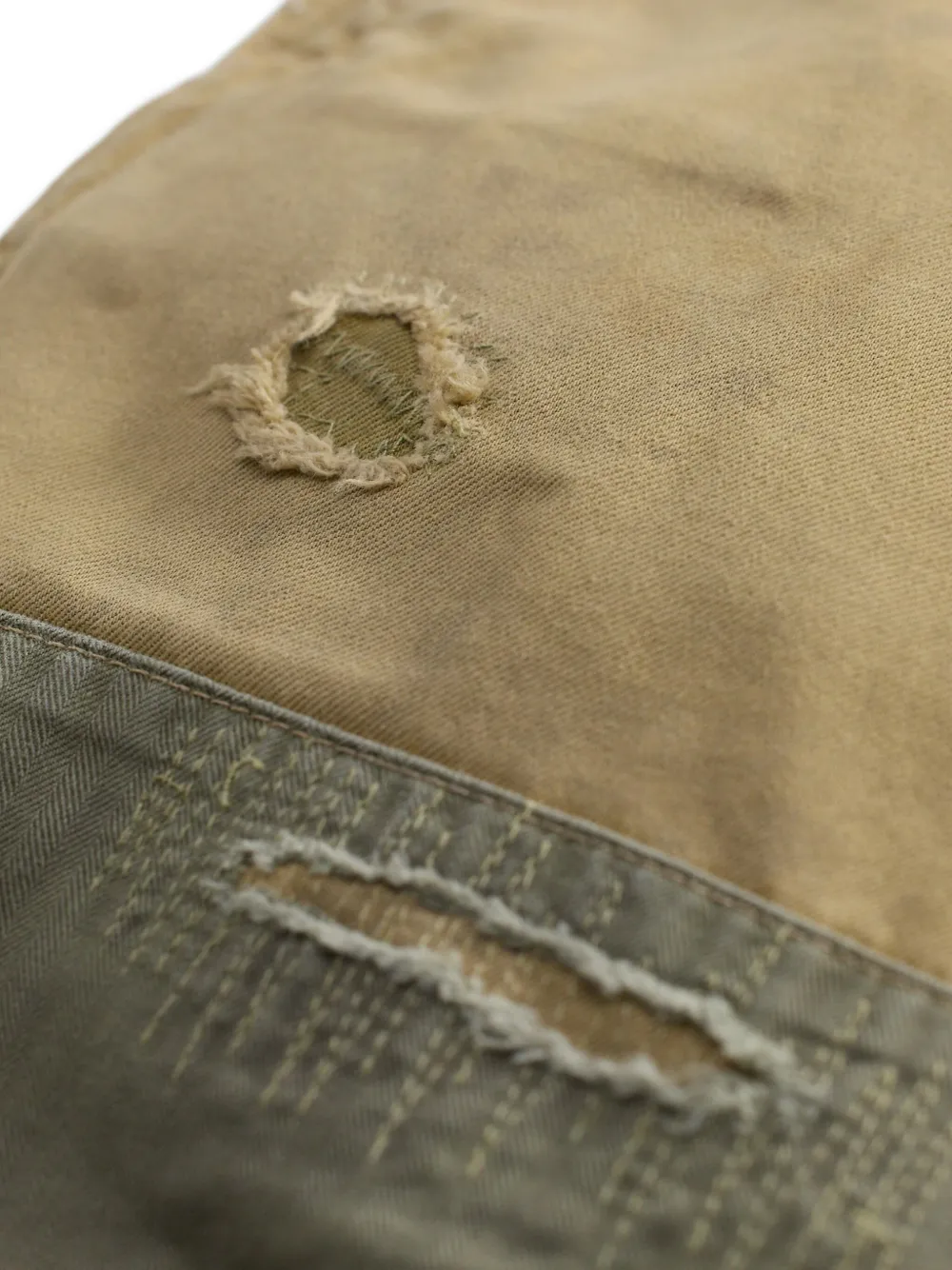 Ralph Lauren RRL Broek met patchwork Beige