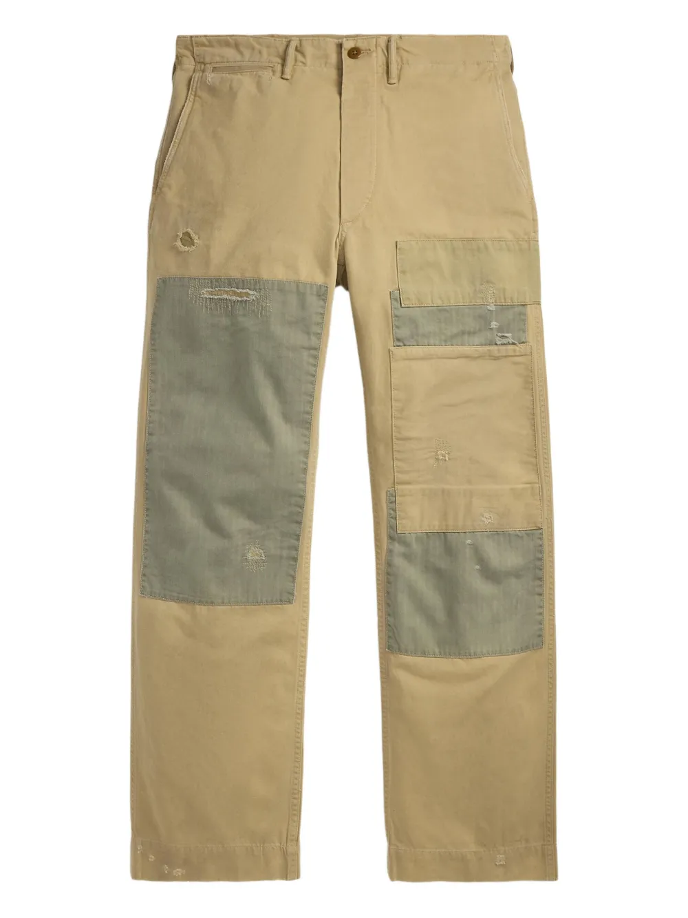 Ralph Lauren RRL Broek met patchwork Beige