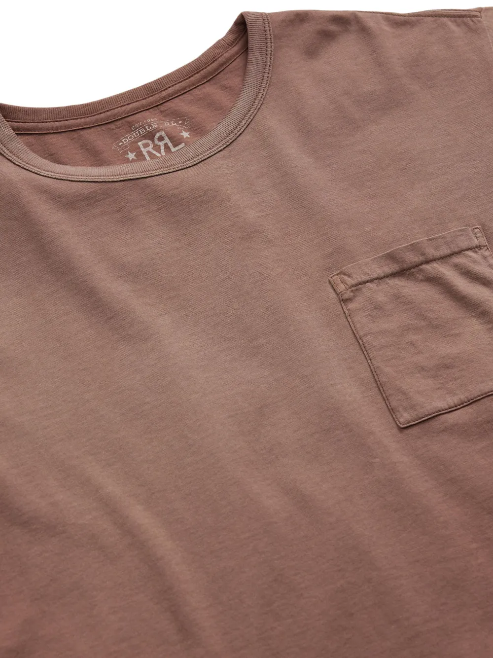 Rrl Cotton Jersey T-shirt In Brown