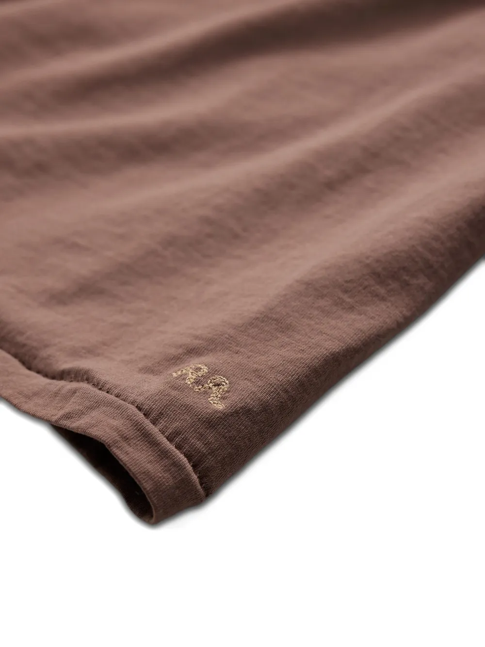 Rrl Cotton Jersey T-shirt In Brown