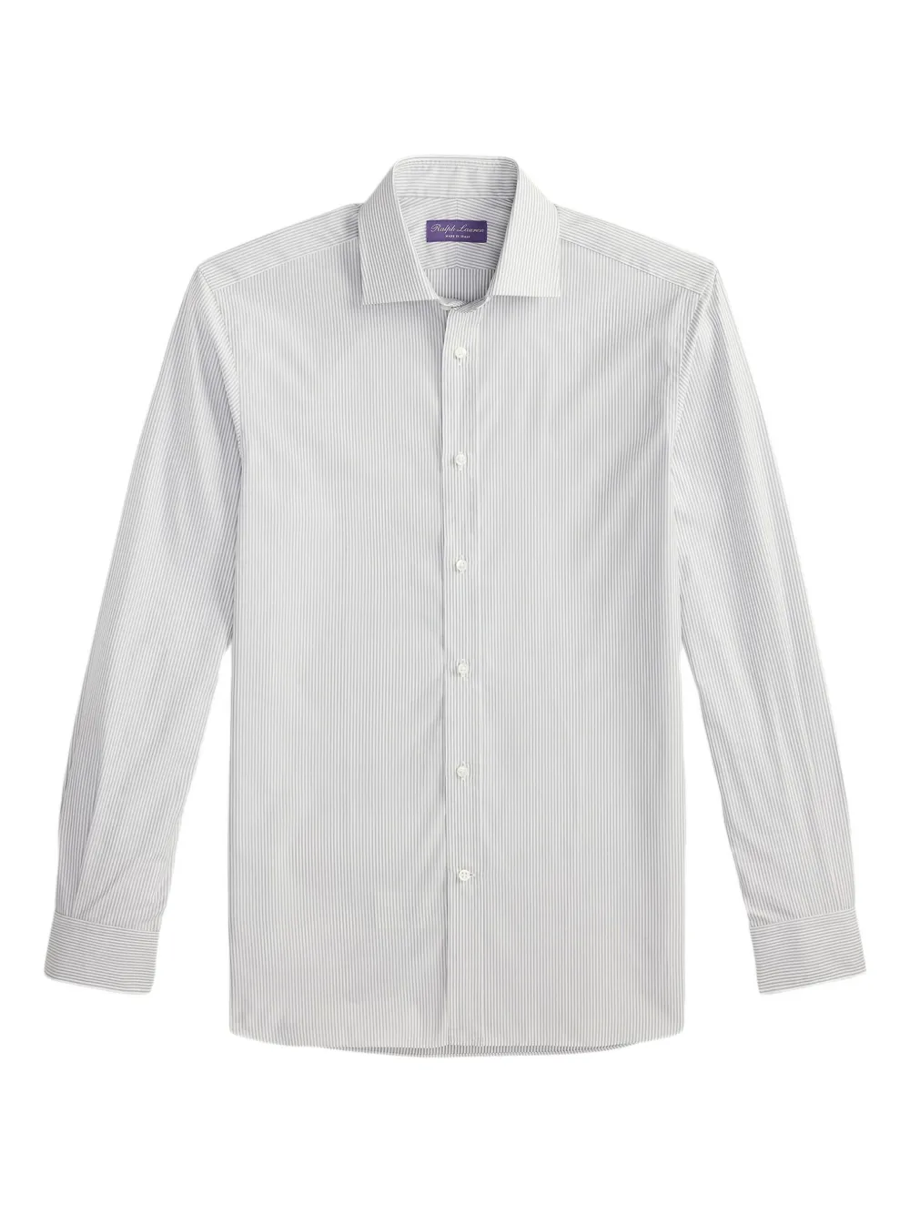 Ralph Lauren Purple Label bengal stripe long-sleeve shirt - グレー Ralph Lauren Purple Label bengal stripe long-sleeve shirt - グレー