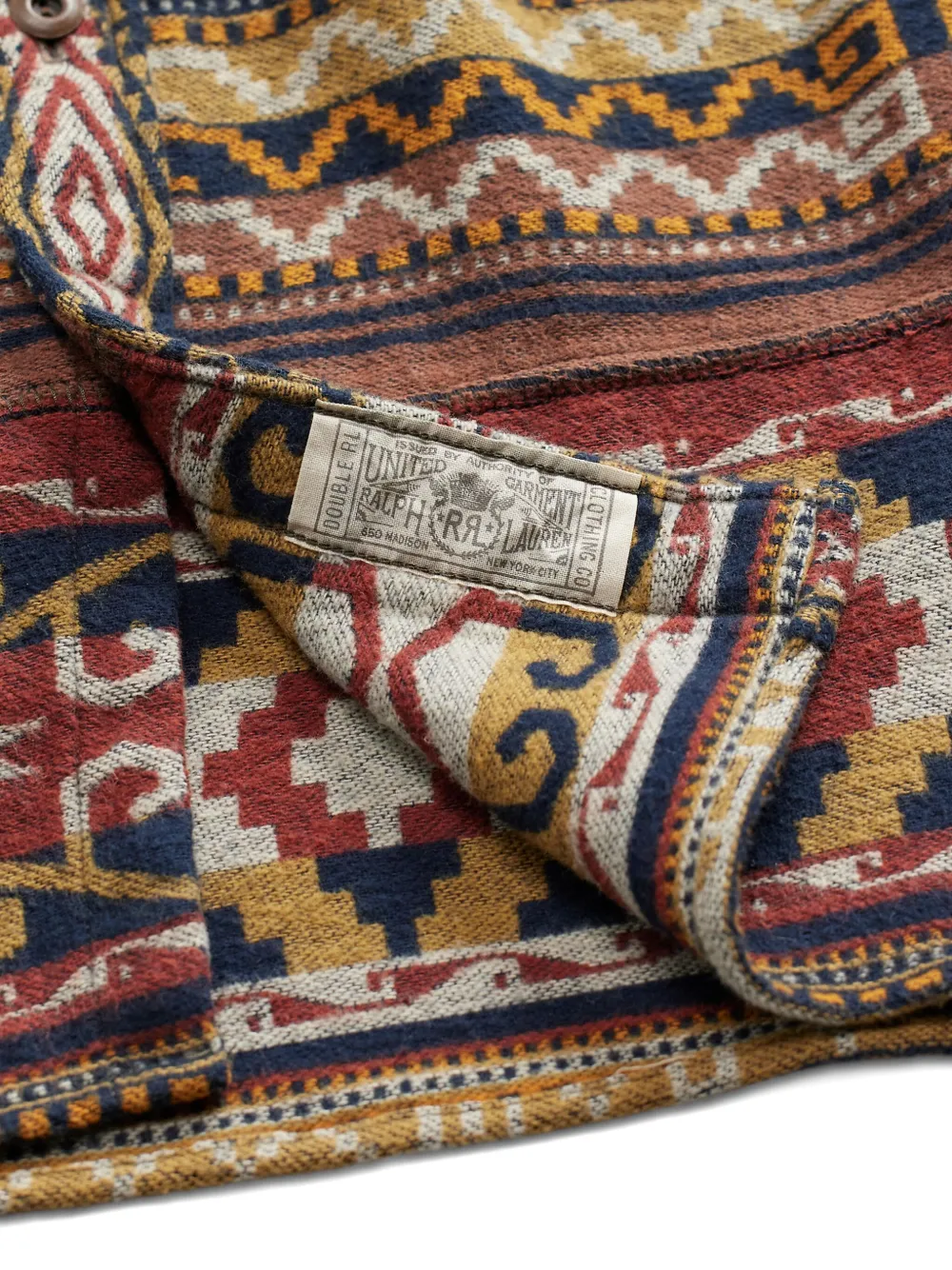 Rrl Patterned-jacquard Shirt In Multi