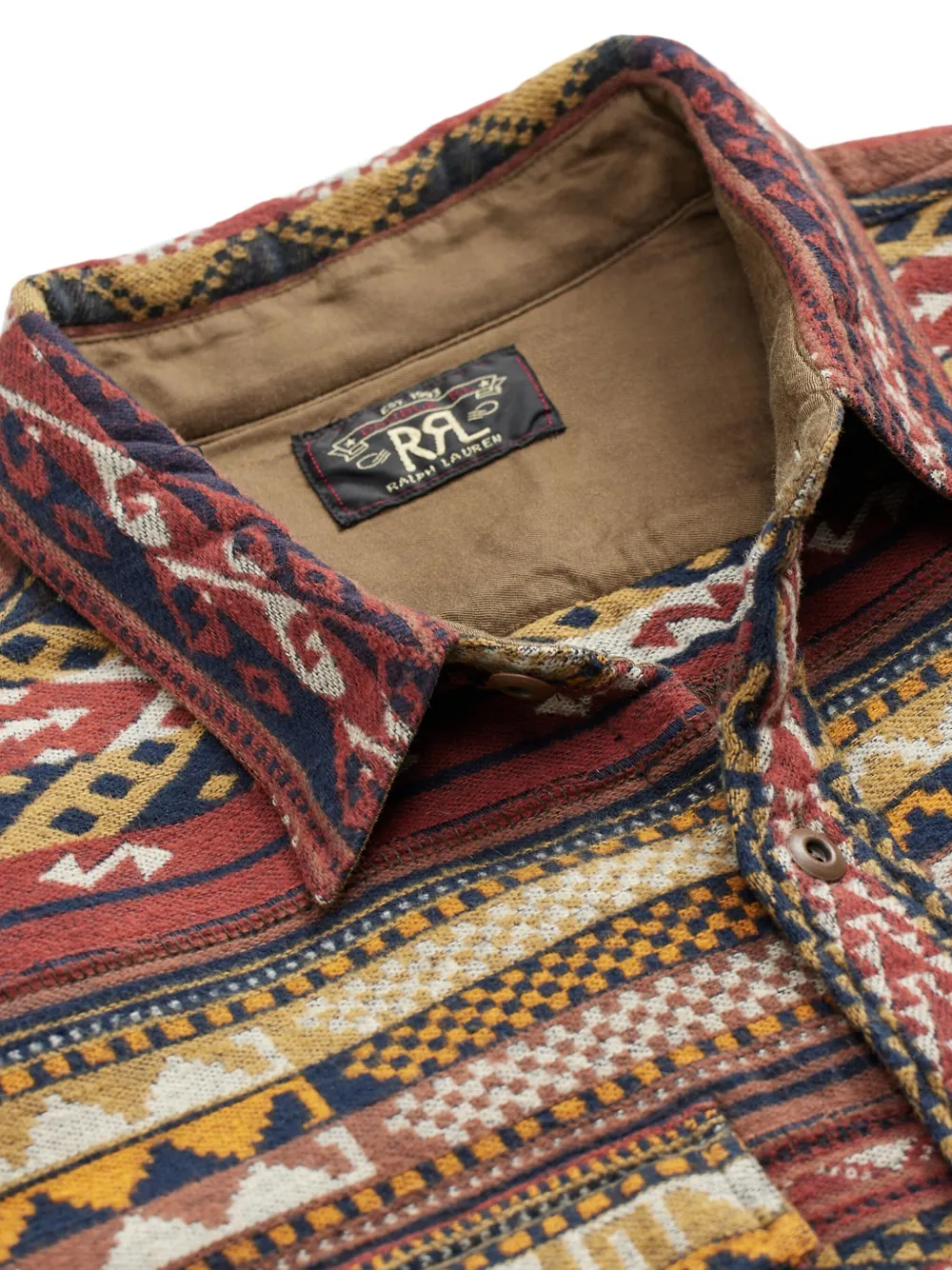 Rrl Patterned-jacquard Shirt In Multi