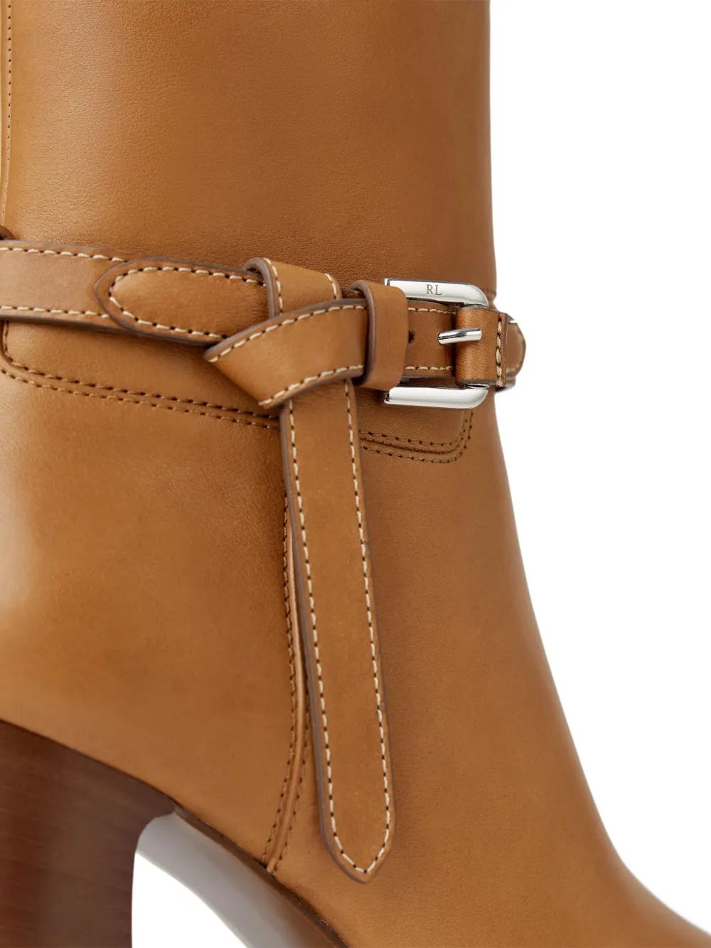 Ralph Lauren Collection 90mm Donnely buckle-detail ankle boots Brown
