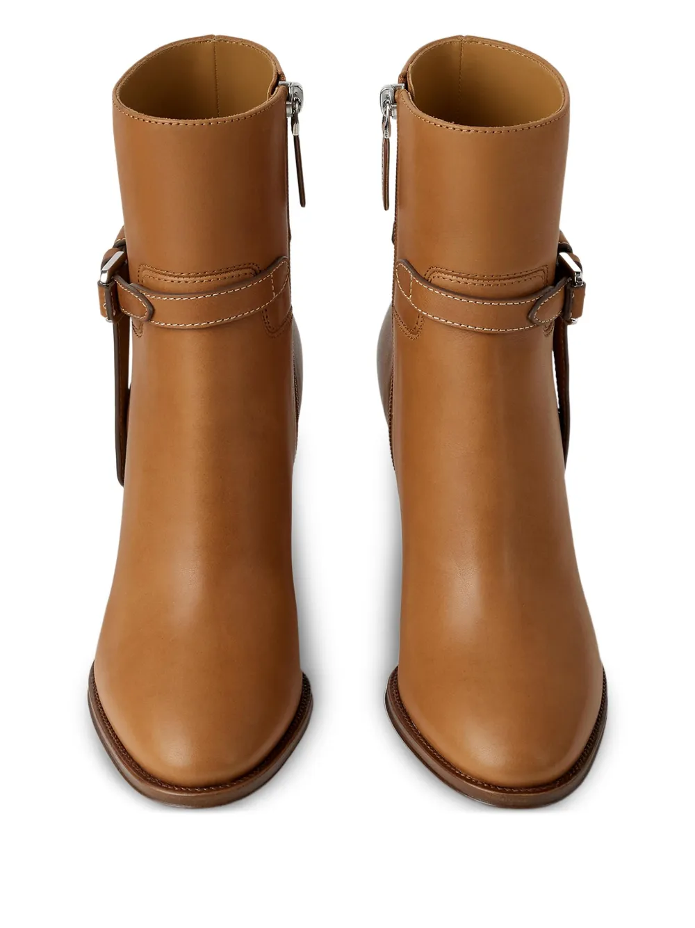 Ralph Lauren Collection 90mm Donnely buckle-detail ankle boots Brown