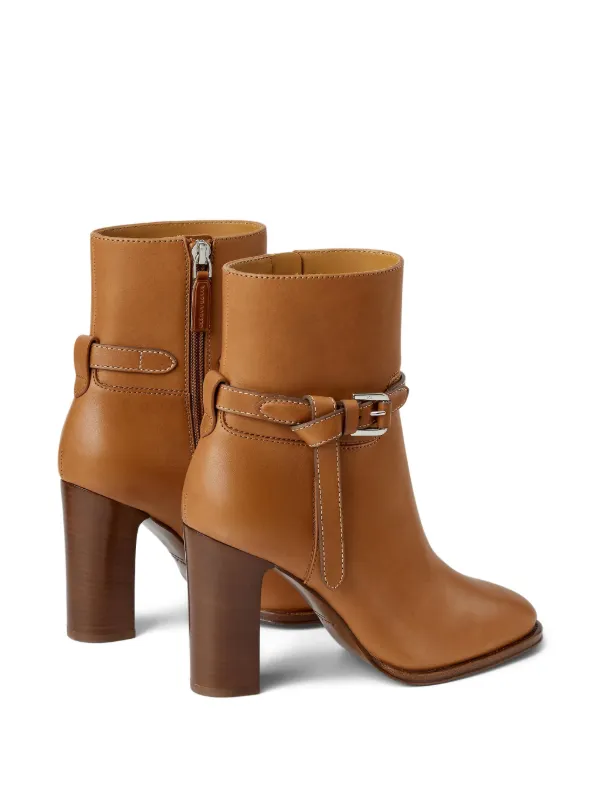Ralph Lauren Collection Donnely 90mm バックル アンクルブーツ 