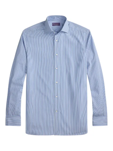 Ralph Lauren Purple Label striped long-sleeve shirt