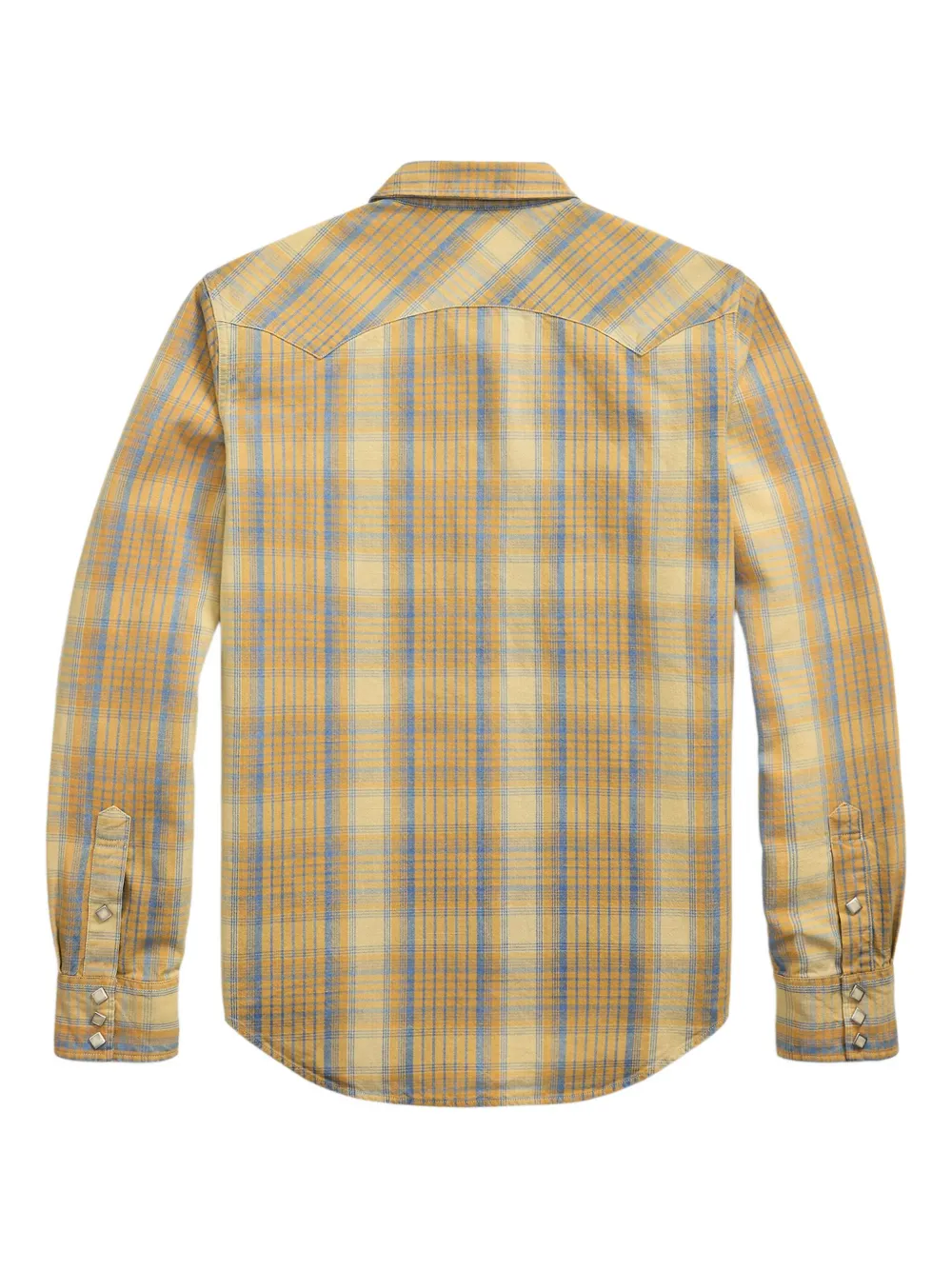 Ralph Lauren RRL Overhemd met pied-de-poule print Geel