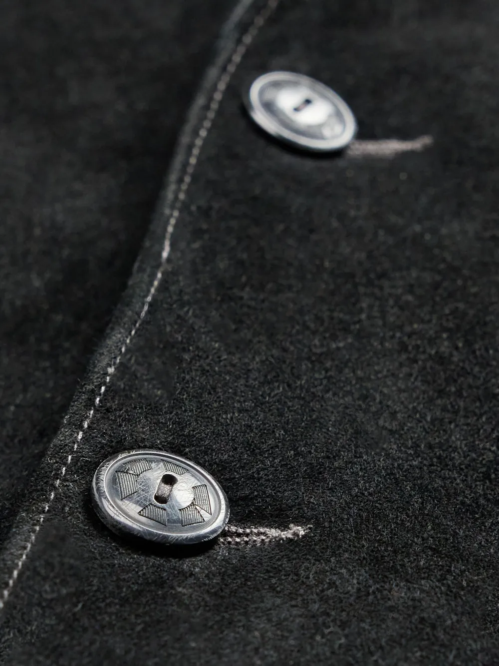 Rrl Suede Bomber Jacket In Black