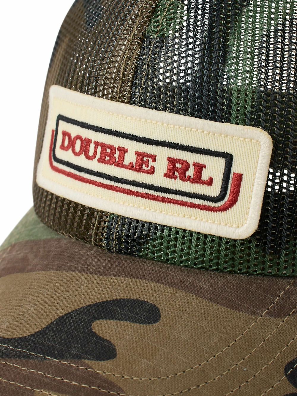 Ralph Lauren RRL Mesh pet met camouflageprint Grijs