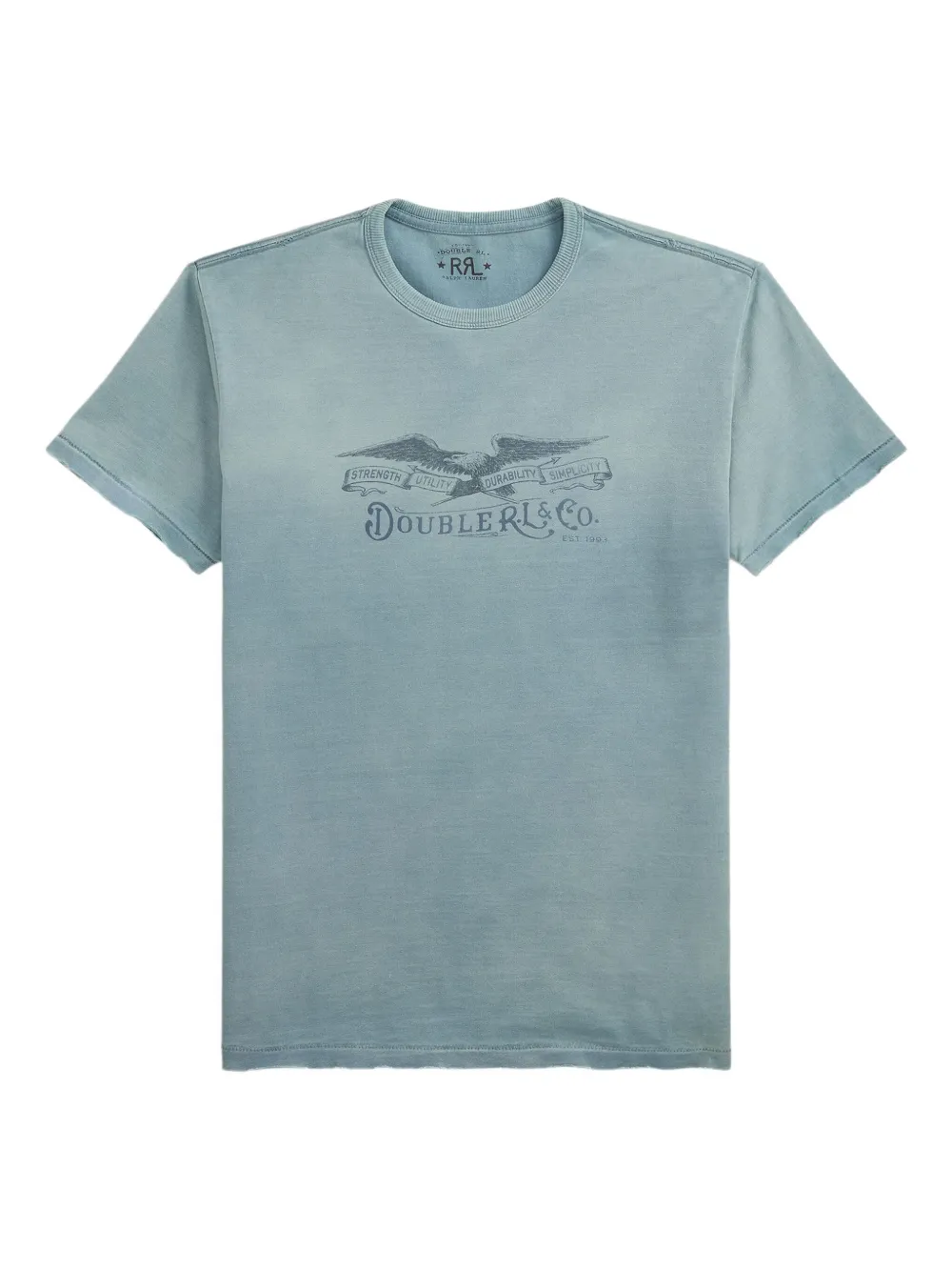 Ralph Lauren RRL T-shirt met grafische print Blauw