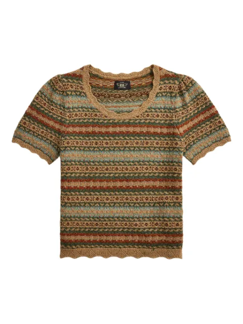 Ralph Lauren RRL playera tejido Sofia a rayas