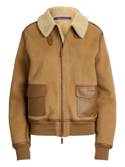 Ralph Lauren Collection Bomberjacke mit Shearling-Kragen