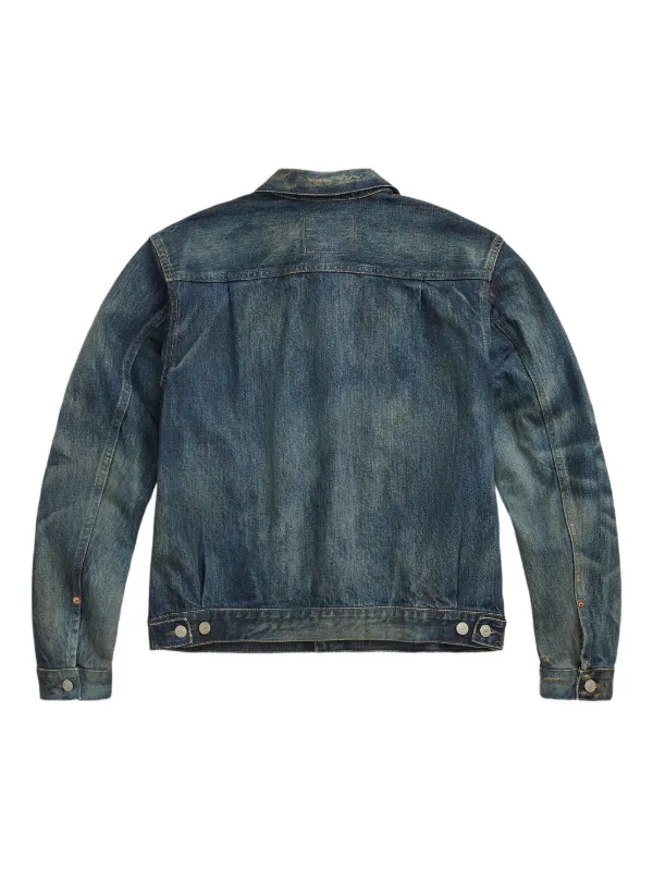 Ralph Lauren RRL Washed Denim Jacket | Blue | FARFETCH