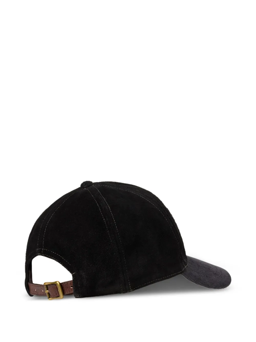 Ralph Lauren RRL Suède honkbalpet - Zwart