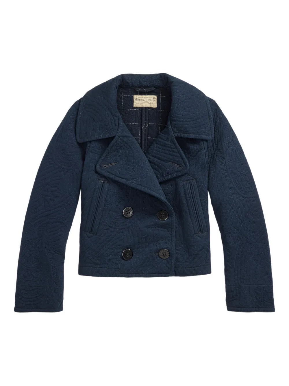 Ralph Lauren RRL جاكيت 'هارييت' مبطن بصفي أزرار | أزرق | Image 1