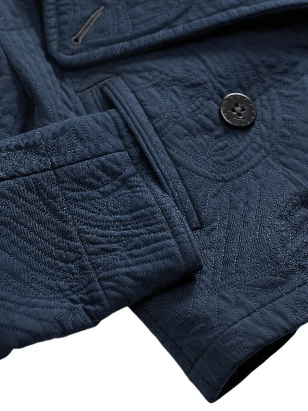 Rrl Harriet Quilted Double-breasted Jacket In Multi