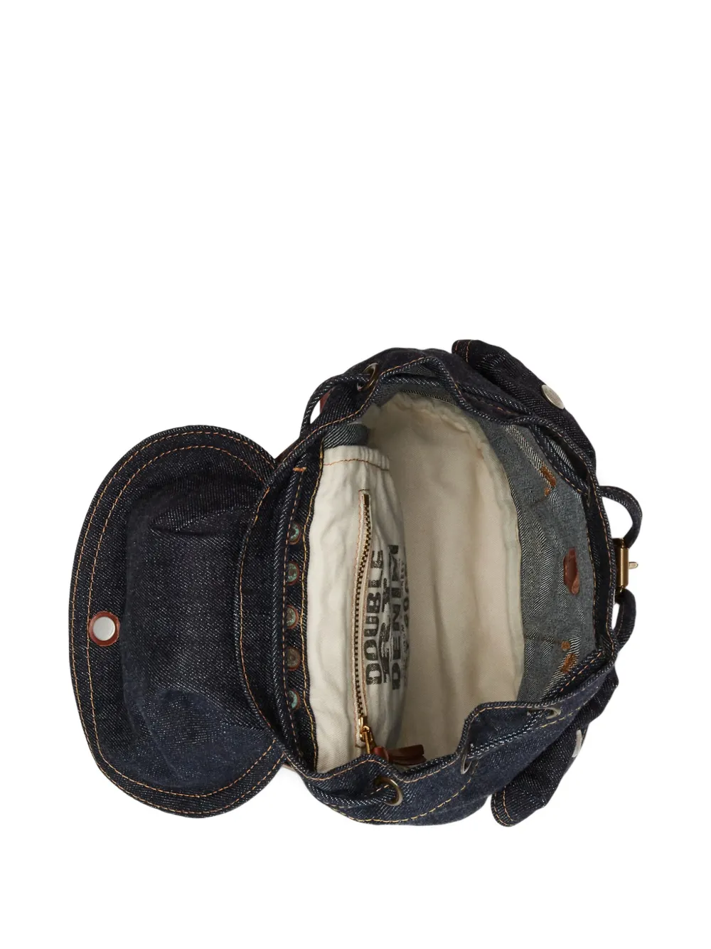 Ralph Lauren RRL Riley kleine denim rugzak Blauw