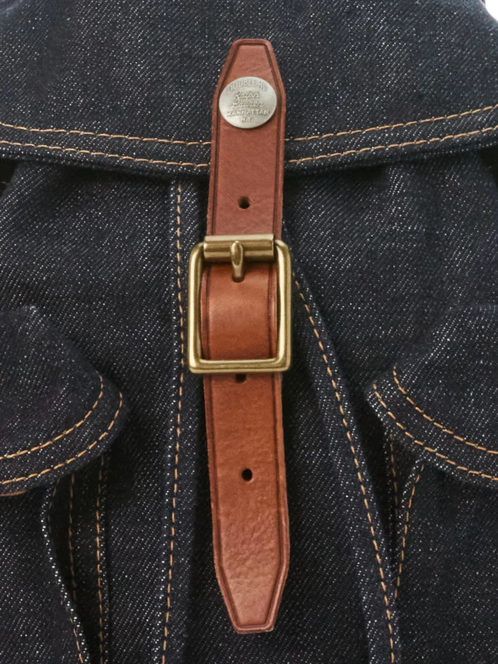 Ralph Lauren RRL Riley kleine denim rugzak Blauw