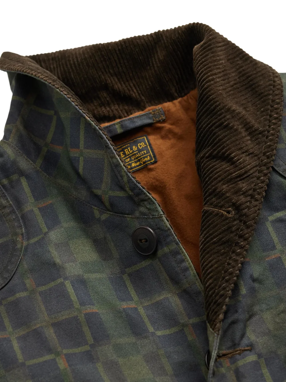 Rrl Checked Shawl-collar Jacket In Multi