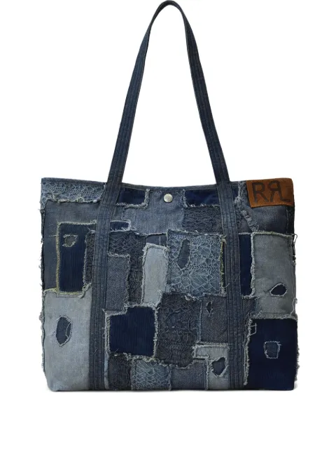 Ralph Lauren RRL Hercules patchwork denim tote bag