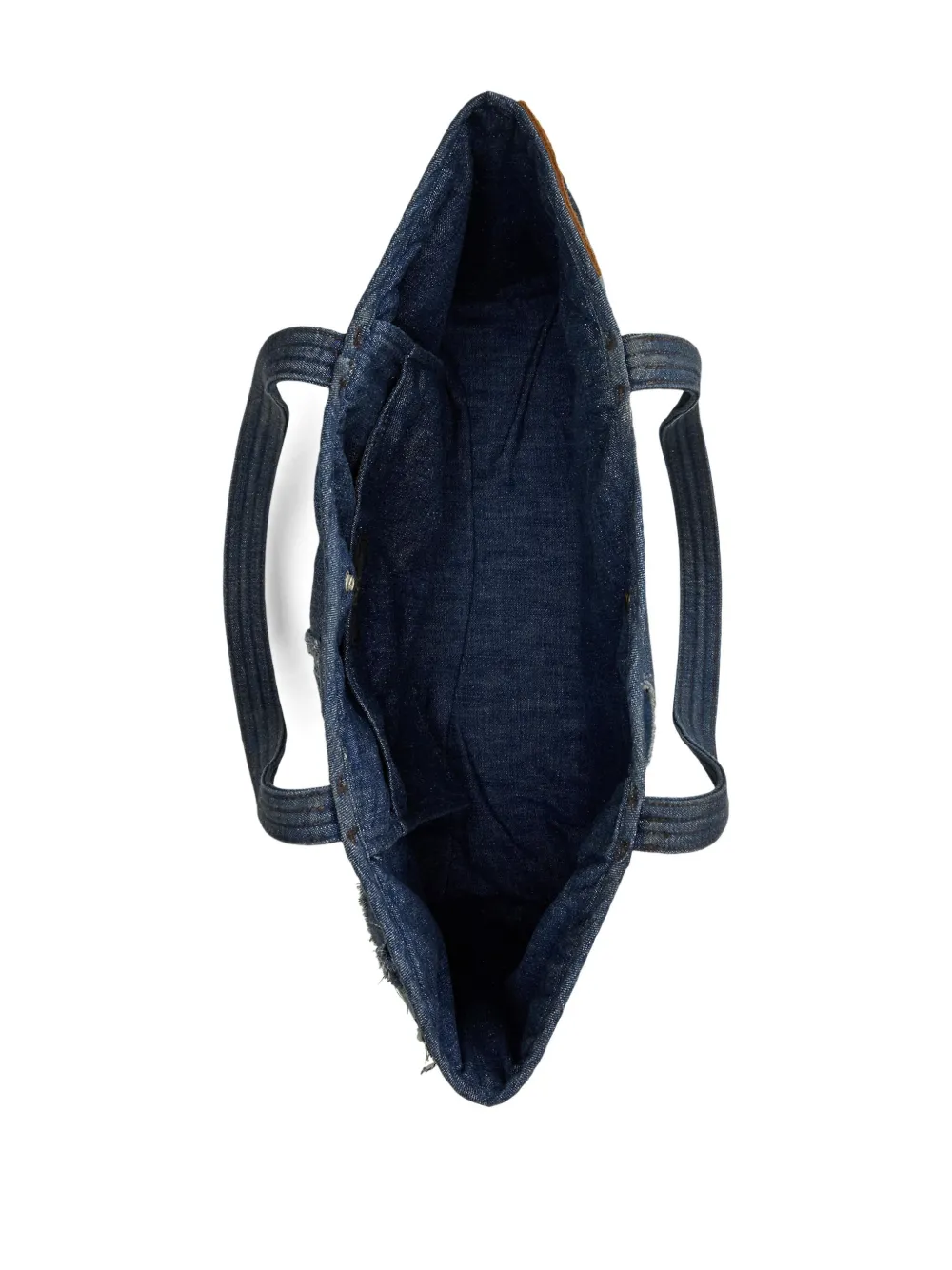 Rrl Hercules Patchwork Denim Tote Bag In Blue