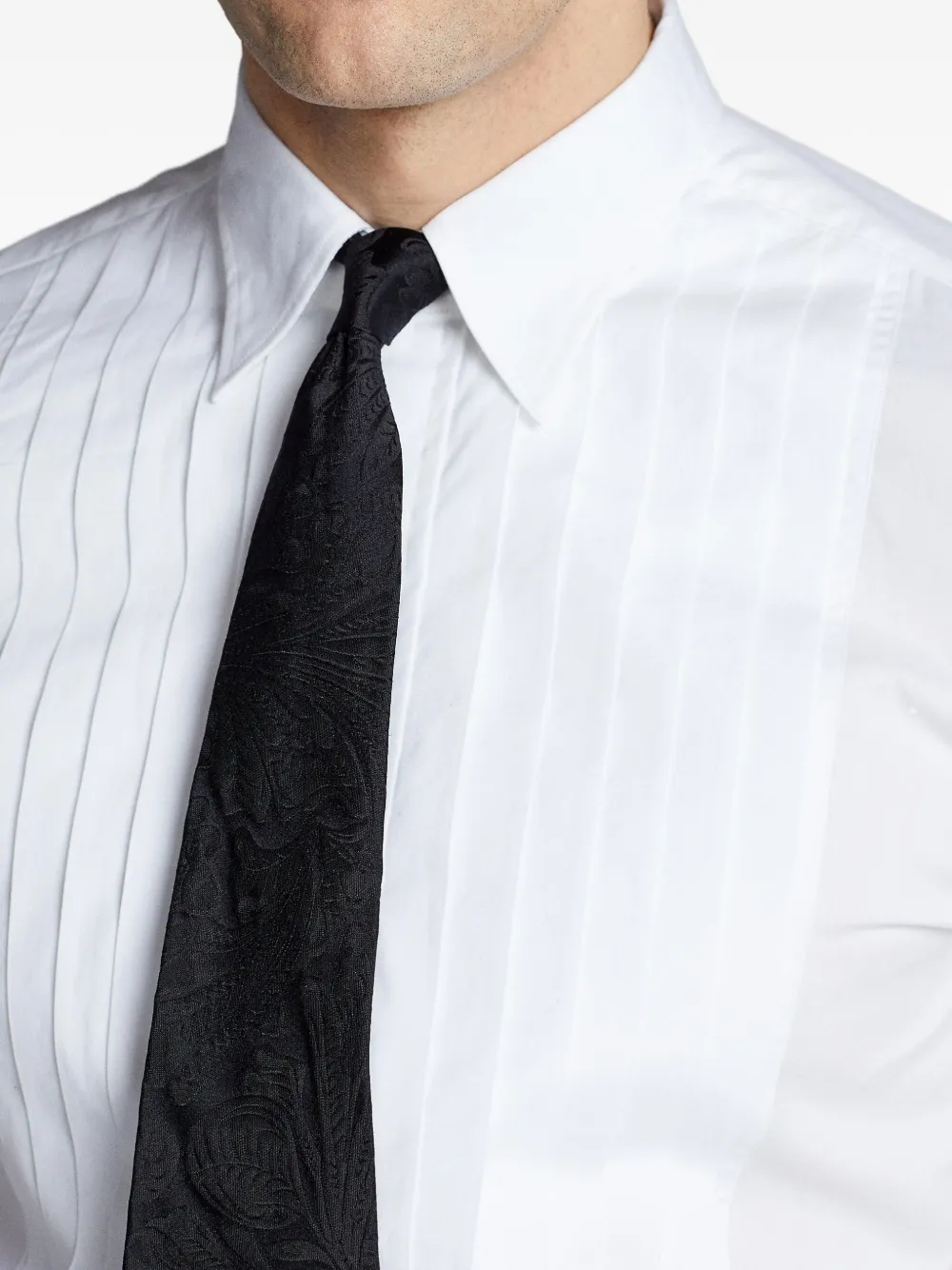 Ralph Lauren RRL Geplooid smoking overhemd Wit