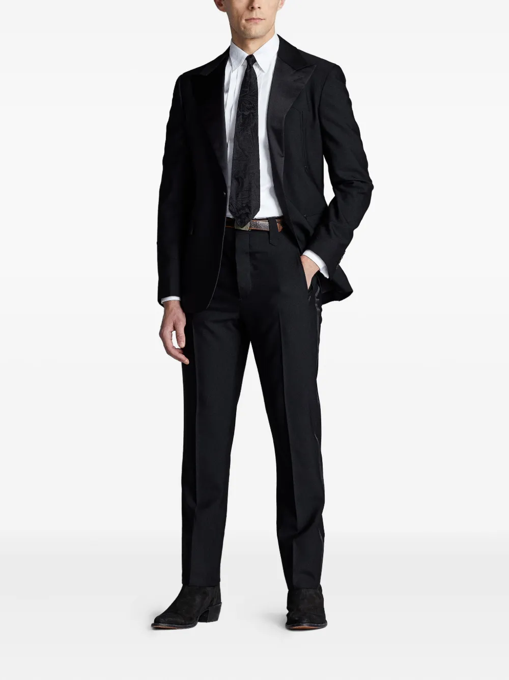 Ralph Lauren RRL Geplooid smoking overhemd - Wit