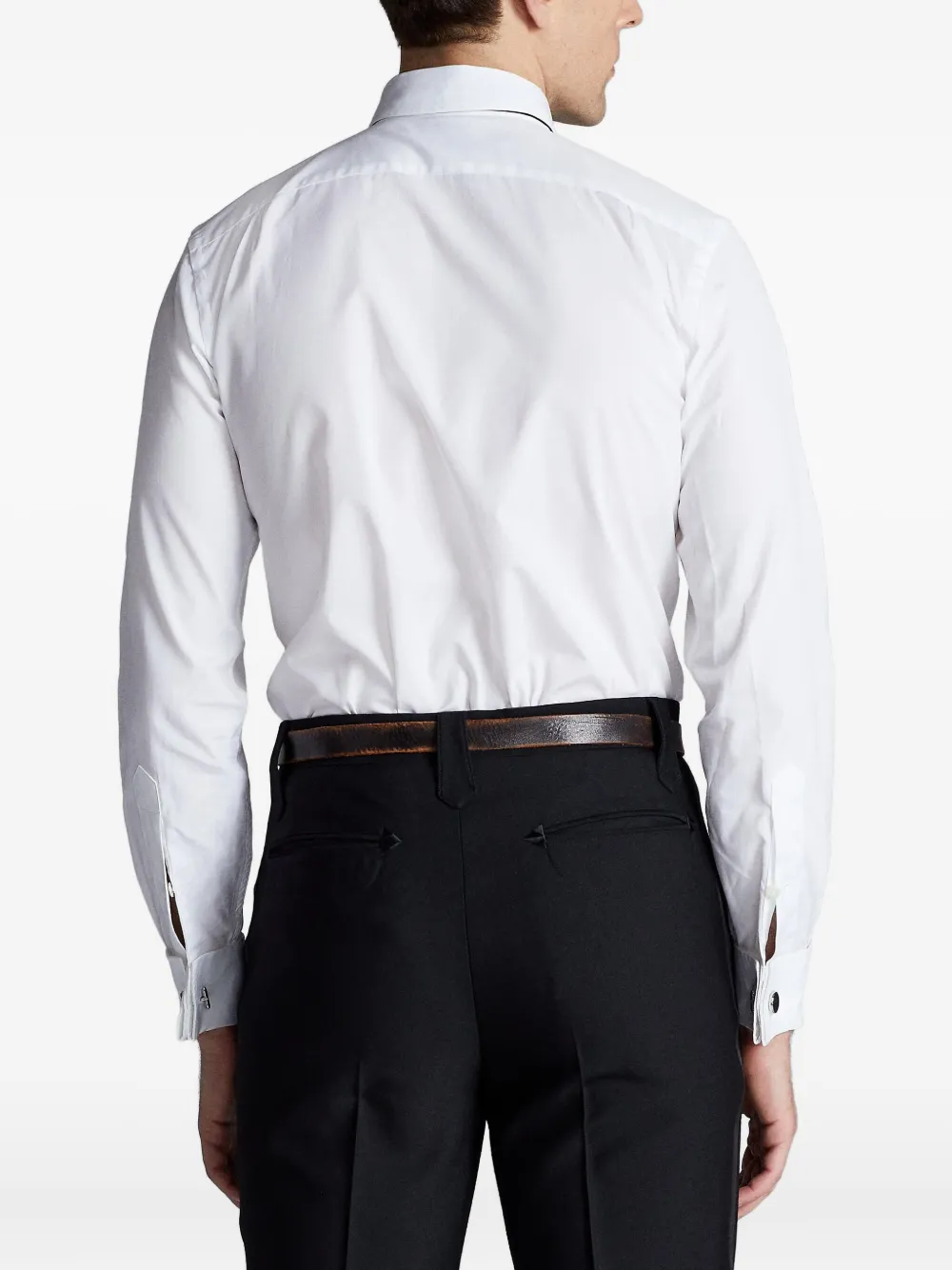 Ralph Lauren RRL Geplooid smoking overhemd Wit