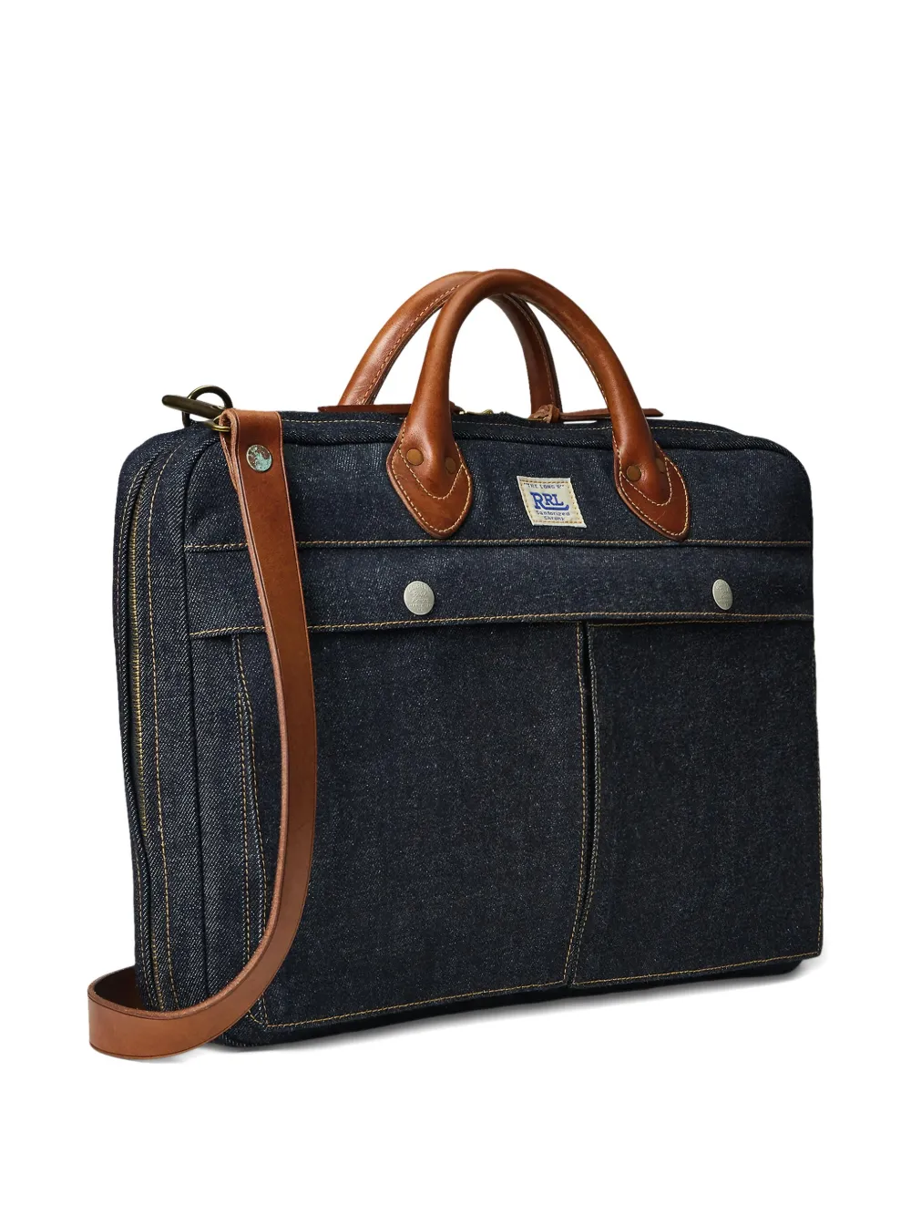Ralph Lauren RRL Denim messengertas Blauw