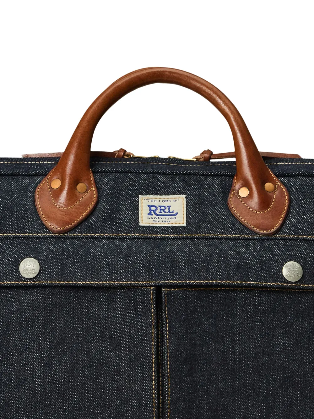 Ralph Lauren RRL Denim messengertas Blauw