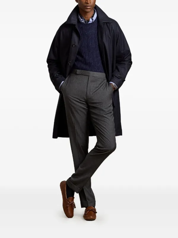 Ralph Lauren Purple Label Lined Coat | Blue | FARFETCH JO